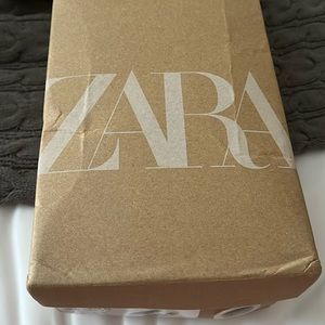 Zara silver kitten heel slingback